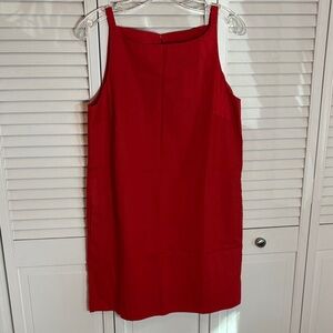 GAP Vibrant Red Linen Mini Dress